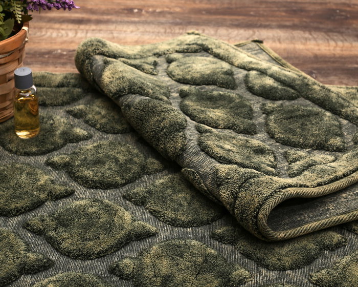 Mijölnir Juego de alfombras de baño Rüya - Verde